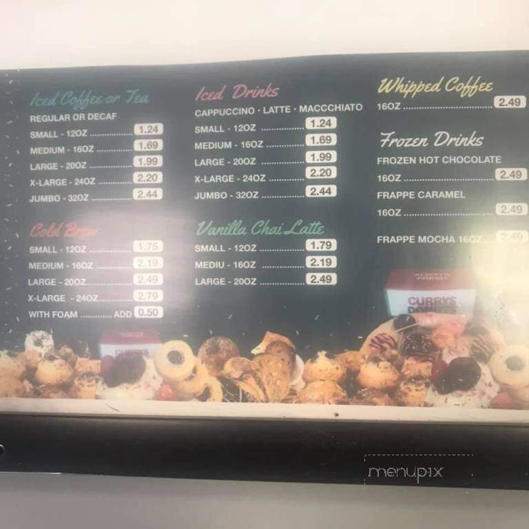 Curry Donuts - Dallas, PA menu_pic