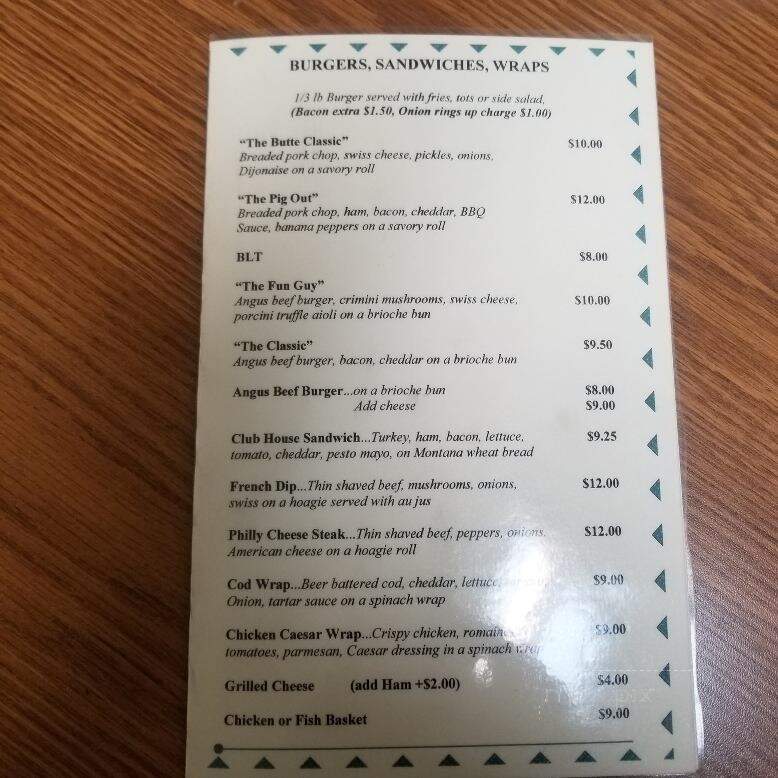 Vfw Lounge - Whitefish, MT menu_pic