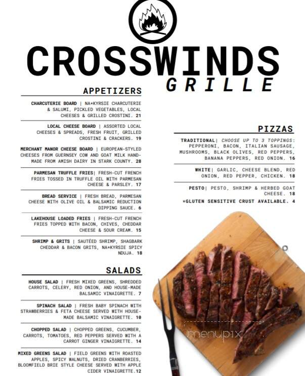 Crosswinds Grille at The Lakehouse Inn Winery - Geneva, OH menu_pic
