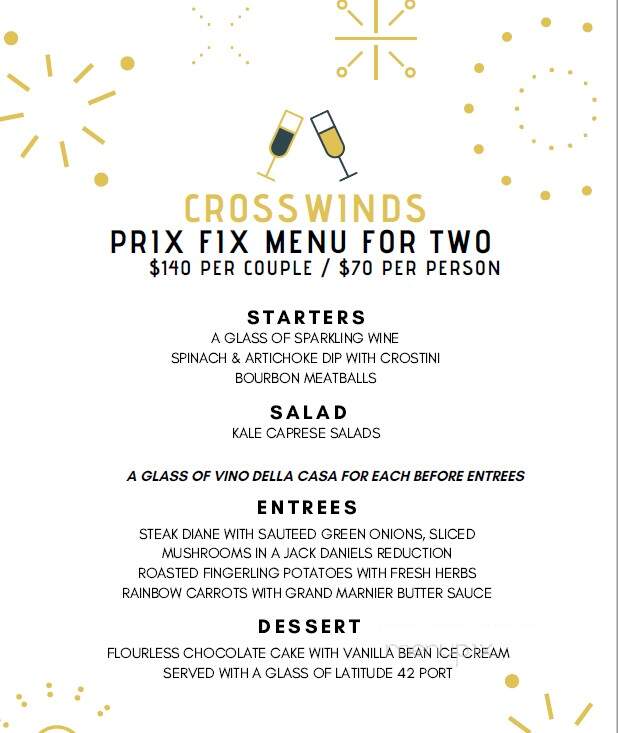 Crosswinds Grille at The Lakehouse Inn Winery - Geneva, OH menu_pic