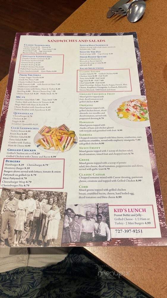 Club House Restaurant - Largo, FL menu_pic