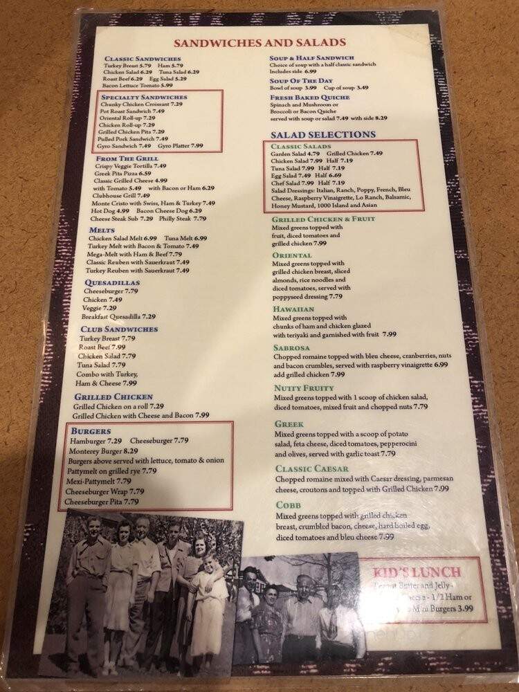 Club House Restaurant - Largo, FL menu_pic