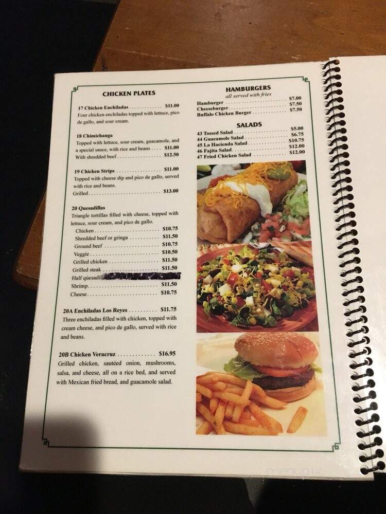 La Hacienda III Mexican Restaurant - Palatka, FL menu_pic