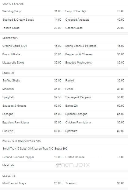 Ristorante Attilio's - Wilmington, DE menu_pic