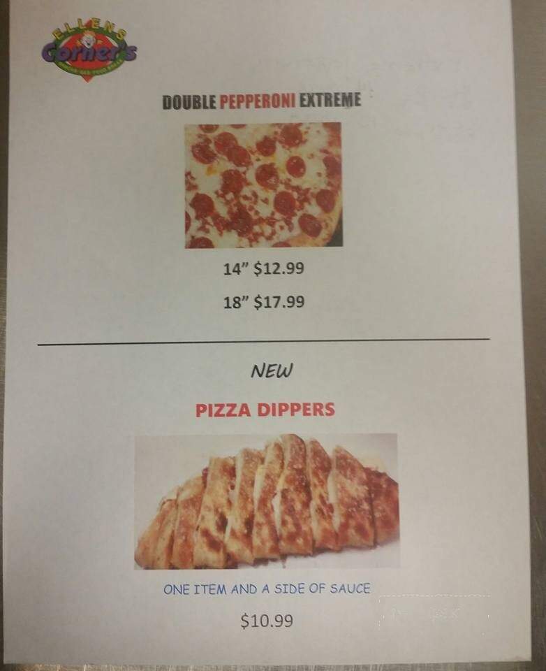 Ellens Corner's Pizza Subs Gas - Mesick, MI menu_pic