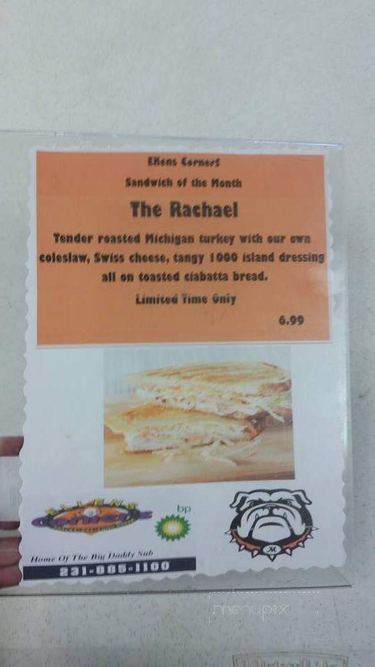 Ellens Corner's Pizza Subs Gas - Mesick, MI menu_pic