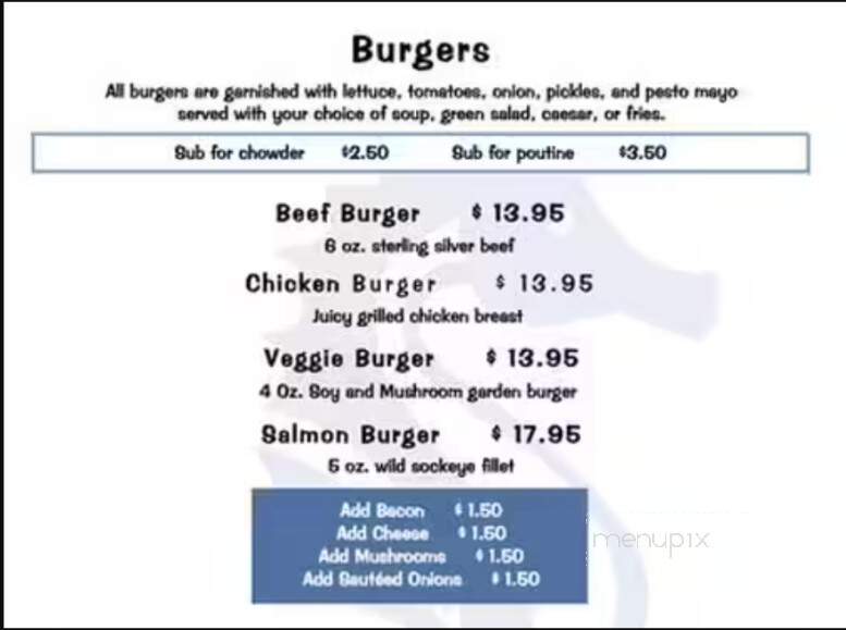 Seahorse Cafe - Central Saanich, BC menu_pic