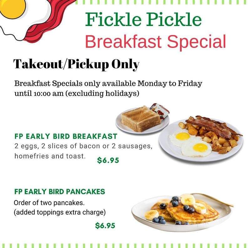 Fickle Pickle Restaurant - Whitchurch-Stouffville, ON menu_pic
