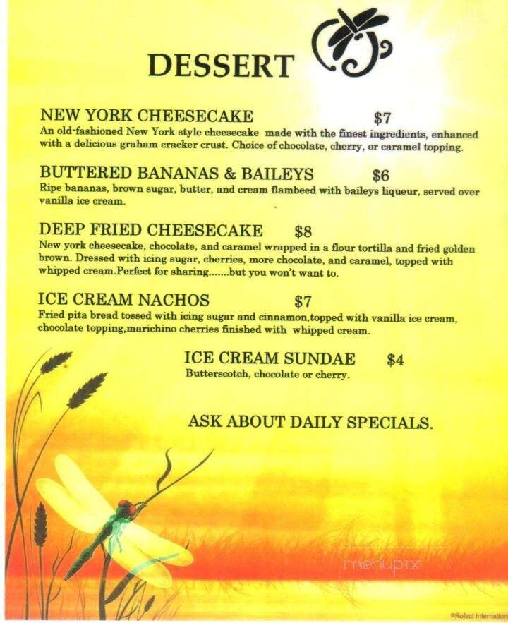 The Dragonfly - Massey, ON menu_pic
