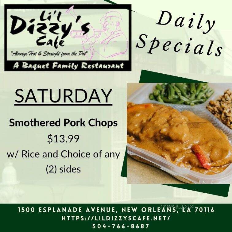 Lil Dizzy's Cafe - New Orleans, LA menu_pic