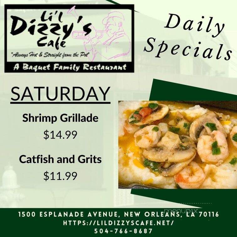 Lil Dizzy's Cafe - New Orleans, LA menu_pic