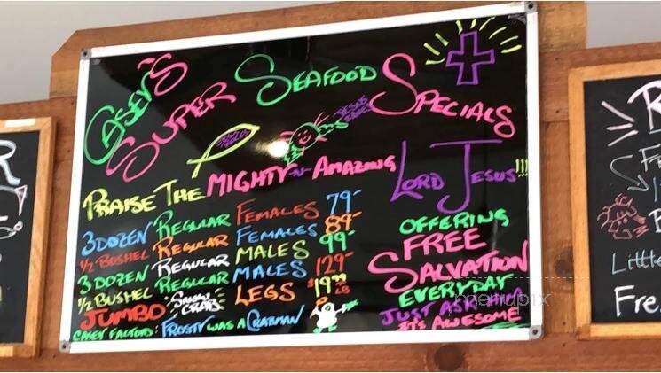 Casey's Crab Co - Laurel, MD menu_pic