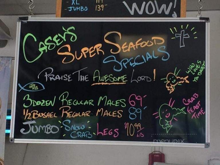 Casey's Crab Co - Laurel, MD menu_pic