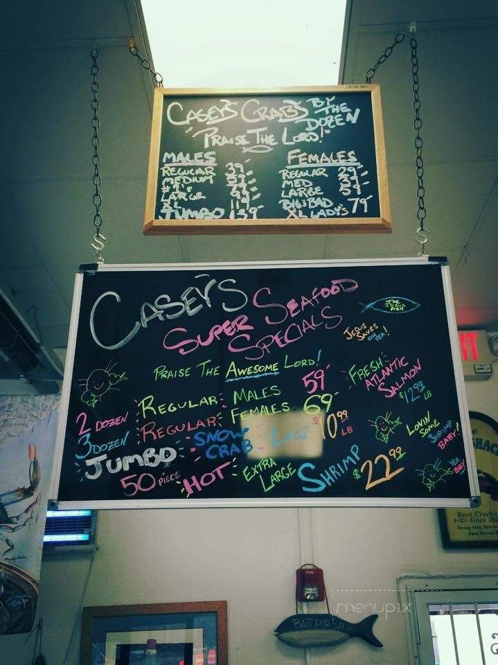 Casey's Crab Co - Laurel, MD menu_pic
