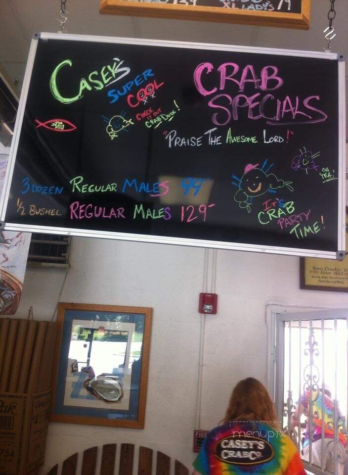 Casey's Crab Co - Laurel, MD menu_pic