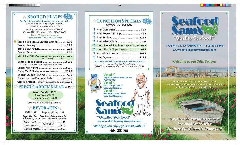 Seafood Sam's - South Yarmouth, MA