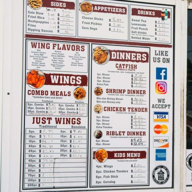 Wing Shack of Dublin GA - Dublin, GA menu_pic