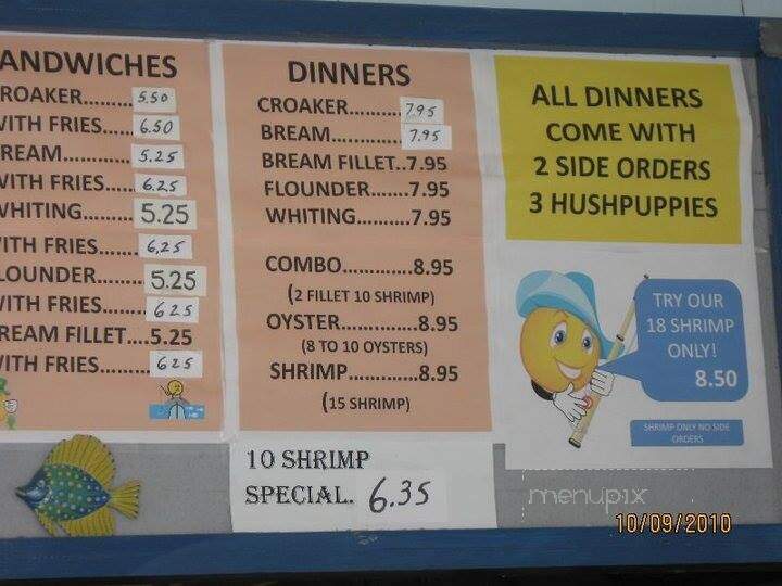 Galle's Seafood - Augusta, GA menu_pic
