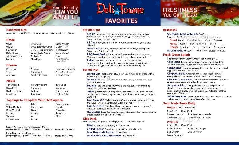 Deli Towne USA - Reno, NV menu_pic