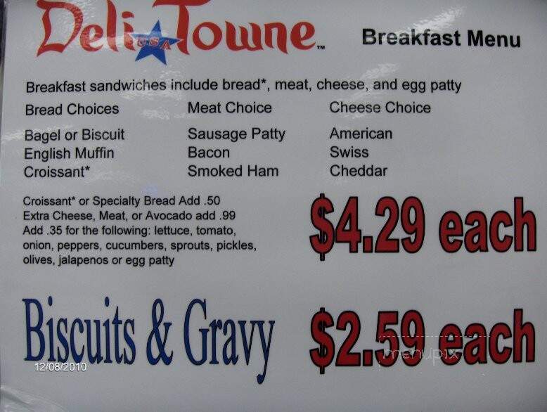 Deli Towne USA - Reno, NV menu_pic