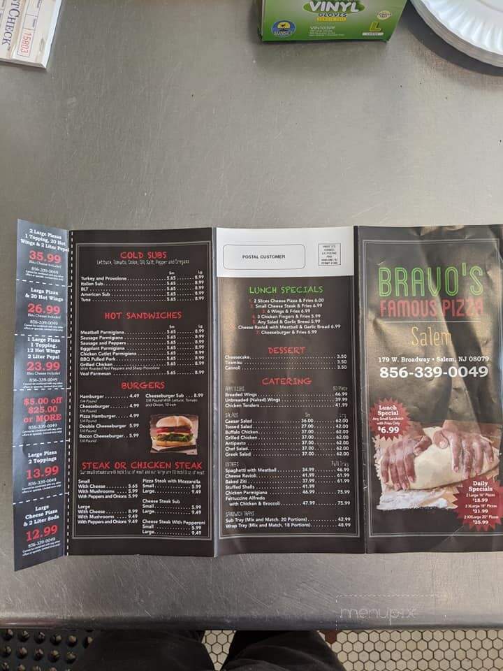 Bravo Pizza & Pasta - Salem, NJ menu_pic