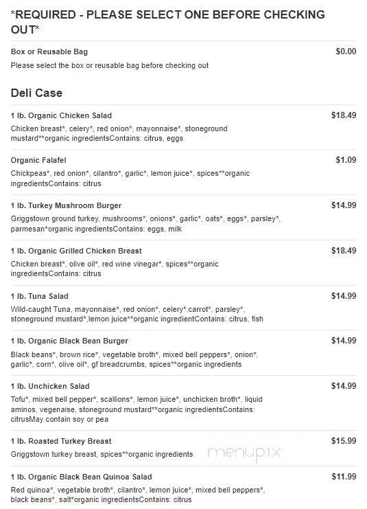 Basil Bandwagon Natural Market - Flemington, NJ menu_pic