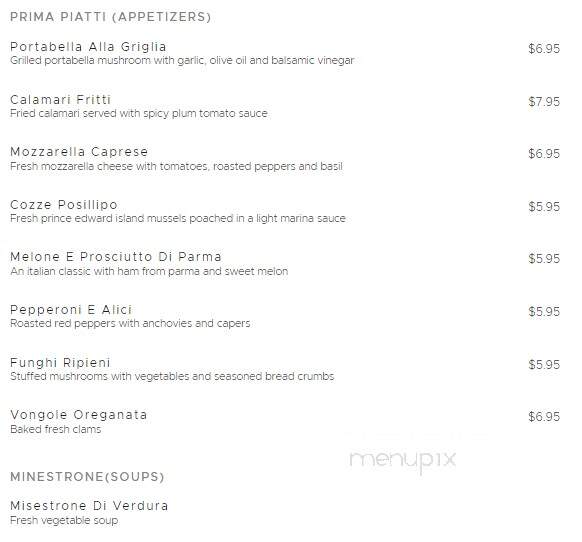 Benito's Trattoria Inc - Chester, NJ menu_pic