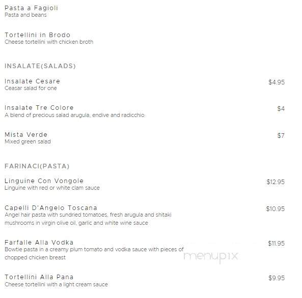 Benito's Trattoria Inc - Chester, NJ menu_pic