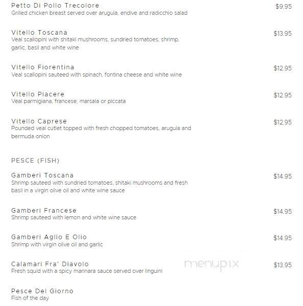 Benito's Trattoria Inc - Chester, NJ menu_pic