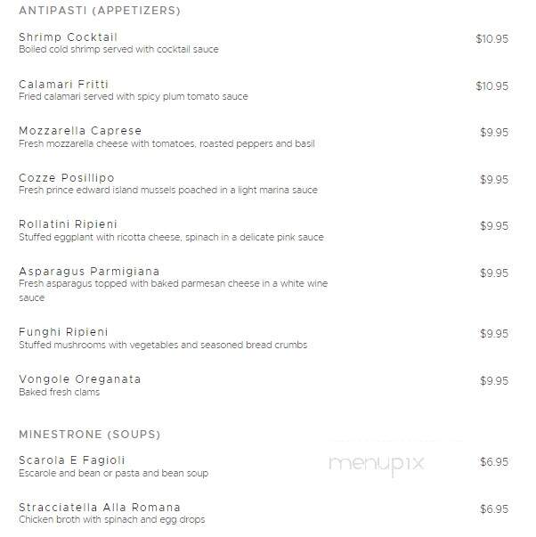 Benito's Trattoria Inc - Chester, NJ menu_pic