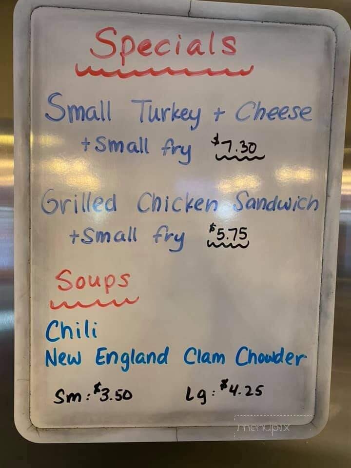 M & M Sandwich Shop - Oley, PA menu_pic