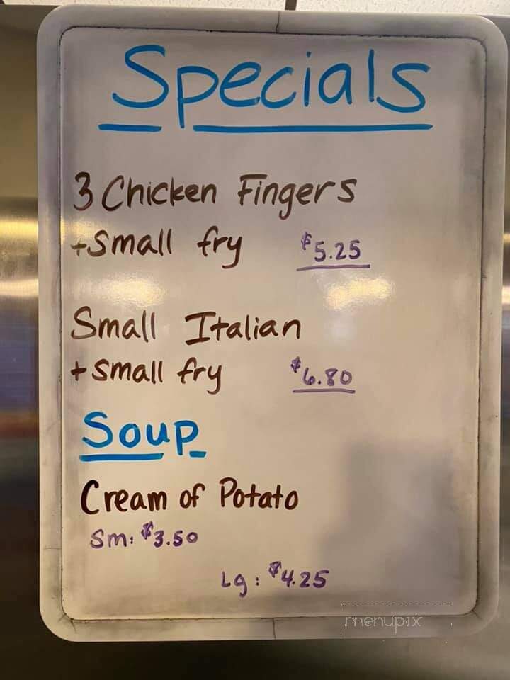 M & M Sandwich Shop - Oley, PA menu_pic