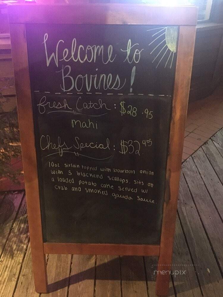 Bovine's Steakhouse - Murrells Inlet, SC menu_pic