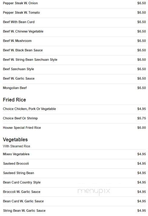 Grand Buffet - Spring Hill, TN menu_pic