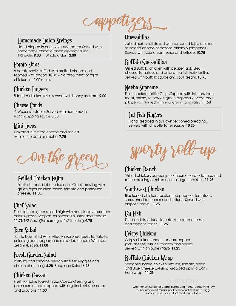 Sportsman's Bar & Grill - Somerset, WI menu_pic
