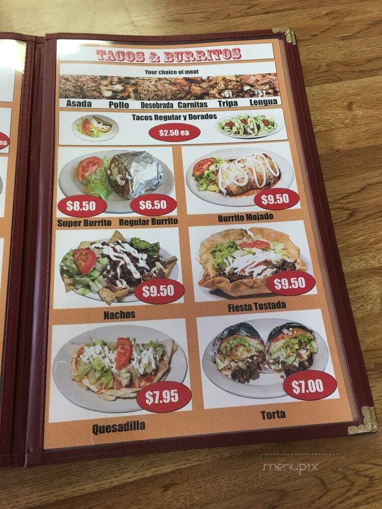 El Molcajete Numero 2 - Lindsay, CA menu_pic