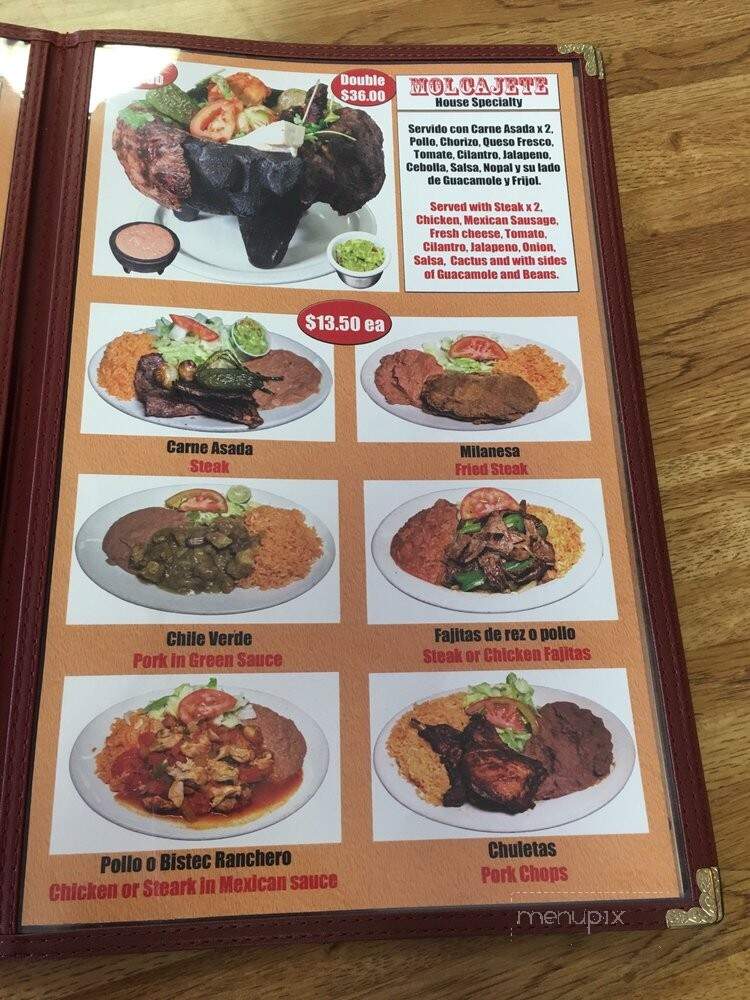 El Molcajete Numero 2 - Lindsay, CA menu_pic