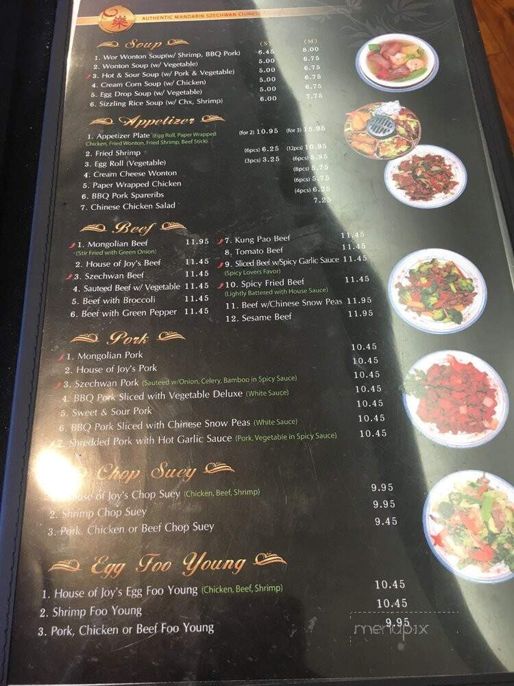 House Of Joy Restaurant - Victorville, CA menu_pic