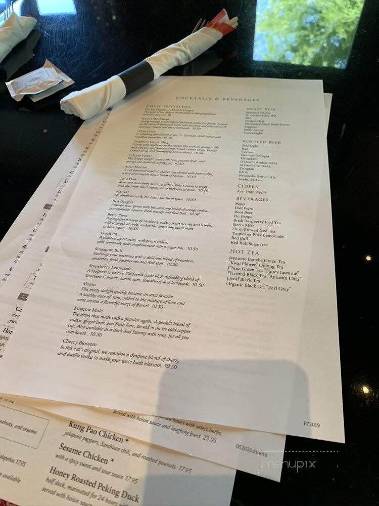 Fat's Asia Bistro & Dim Sum - Folsom, CA menu_pic