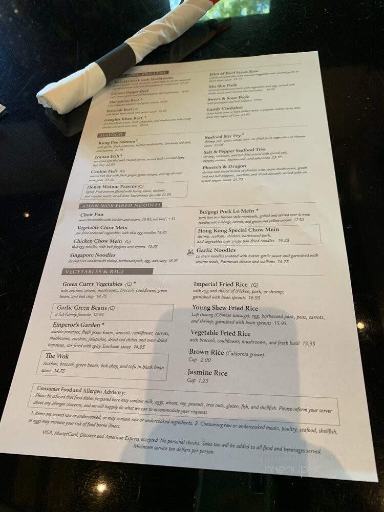 Fat's Asia Bistro & Dim Sum - Folsom, CA menu_pic