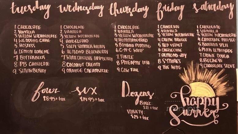 P-Dilly's Cupcakes - Cookeville, TN menu_pic
