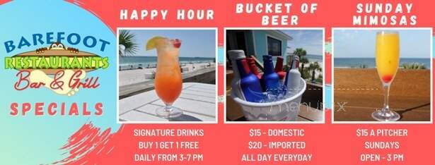 Barefoot on the Bay - Panama City, FL menu_pic