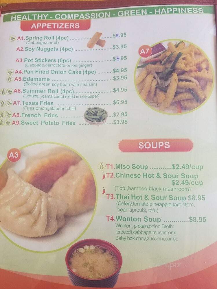 Jeff's Vegan - Frisco, TX menu_pic