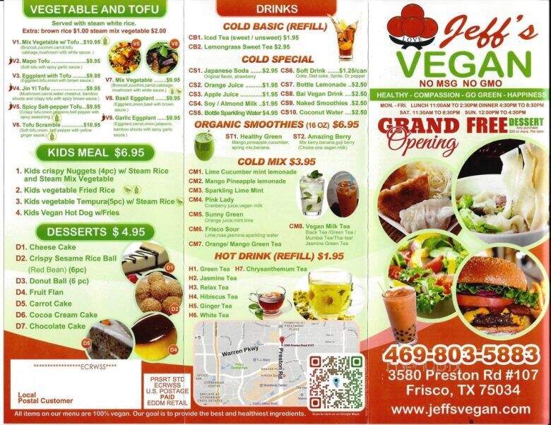 Jeff's Vegan - Frisco, TX menu_pic