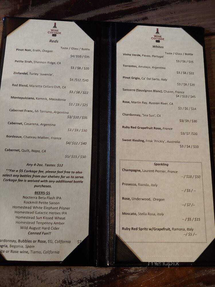 Annie's Wine Cottage - Powell, OH menu_pic