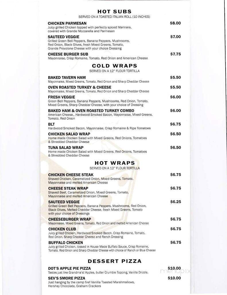 Burd's Nest Brewing Co. - Carlisle, PA menu_pic