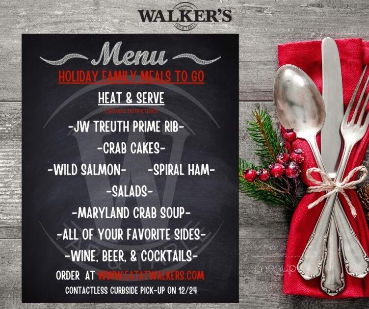 Walker's Tap & Table - Glenwood, MD menu_pic