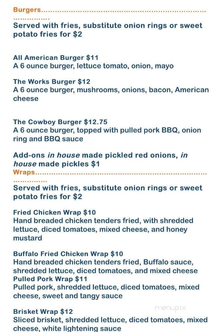 Wahoo BBQ - Palmyra, VA menu_pic