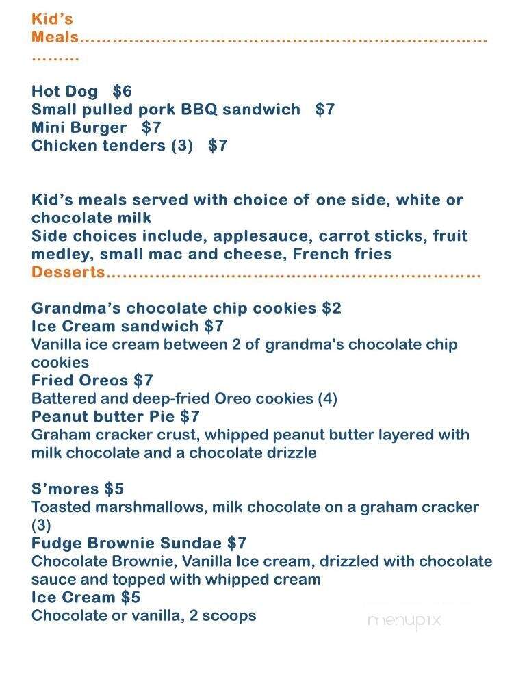 Wahoo BBQ - Palmyra, VA menu_pic