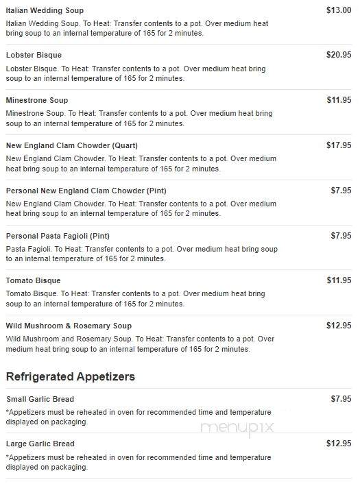 Pasta Vita - Darien, CT menu_pic